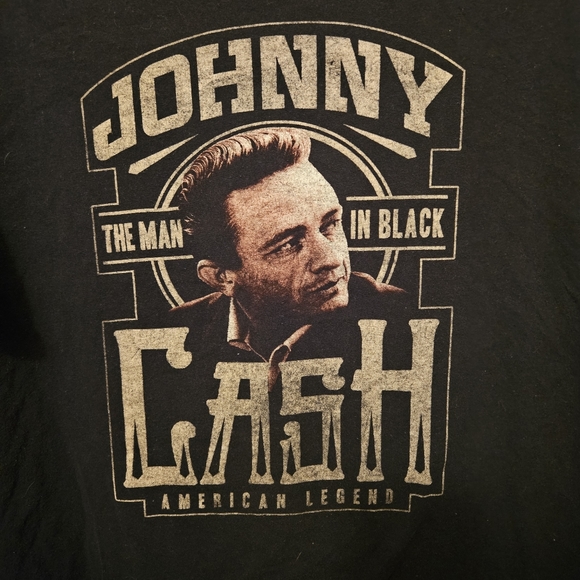 Johnny Cash The Man In Black and Live At San Quentin Graphic Tees Size 2XL Lot - Picture 8 of 11